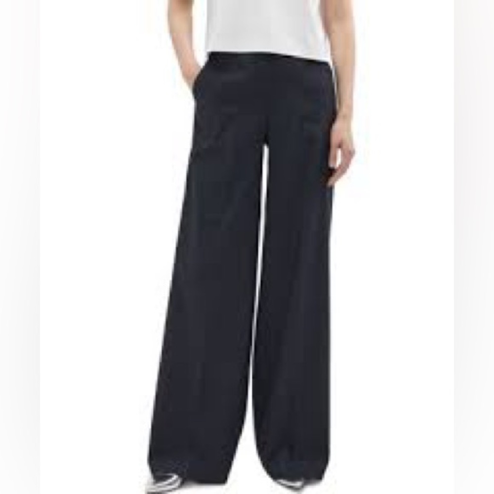 Theory Black Wide Leg Pants